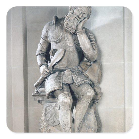 Statue of Charles de Maigny  1557 Square Sticker