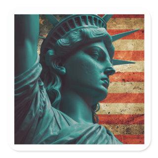 Statue of Liberty Square Sticker