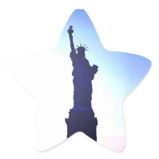 Statue of Liberty Star Sticker