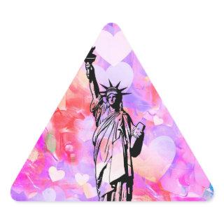 Statue of Liberty Triangle Sticker
