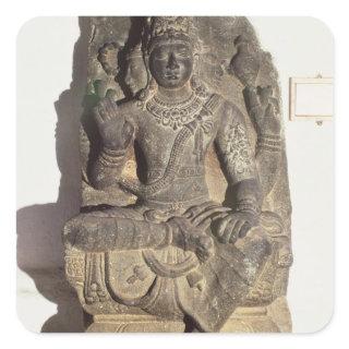 Statue of the Hindu God Brahma Square Sticker