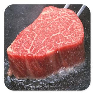 Steak Square Sticker