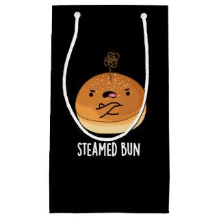 Steamed Bun Funny Food Pun Dark BG Small Gift Bag