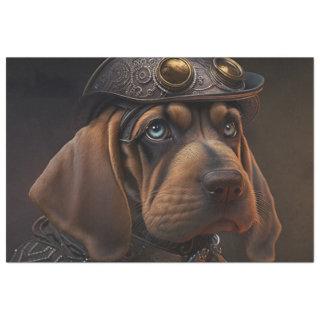 Steampunk Bloodhound Tissue Paper