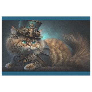 Steampunk Cat Tissue Paper