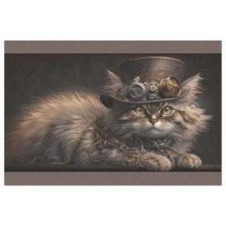 Steampunk Cat Tissue Paper