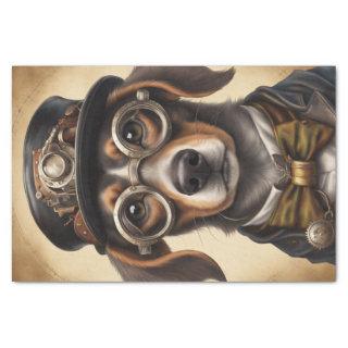 Steampunk Dachshund Decoupage Paper