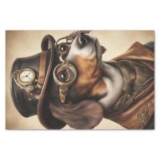Steampunk Dachshund Decoupage Paper
