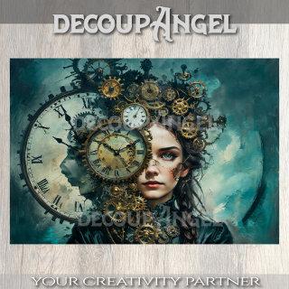 Steampunk Ephemeral Essence - Decoupage - Tissue Paper