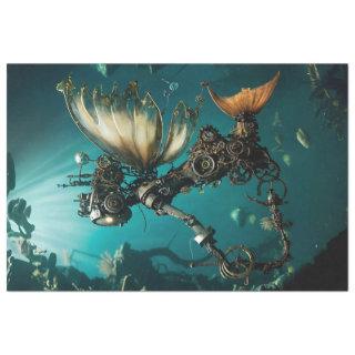 Steampunk Fairy Underwater World Decoupage  Tissue Paper