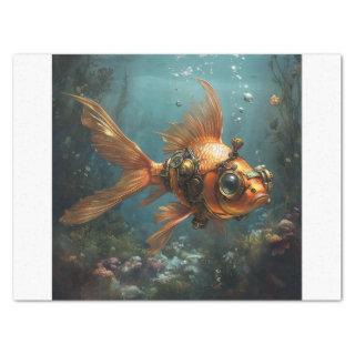 Steampunk Fish Tissue Paper