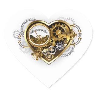 Steampunk Heart with a Manometer Heart Sticker