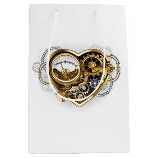 Steampunk Heart with a Manometer Medium Gift Bag