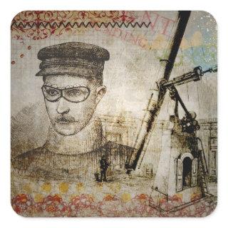 Steampunk Inventor Scientist Telescope Stickers
