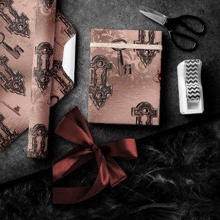 Steampunk Lock and Key Rose Gold | Chic Decoupage