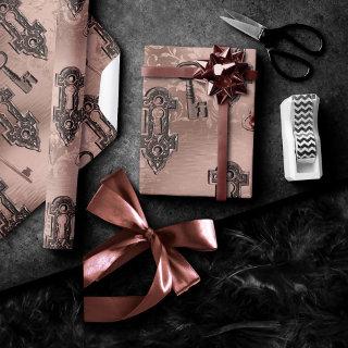 Steampunk Lock and Key Rose Gold | Chic Decoupage