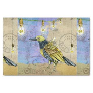 Steampunk Mechanical Bird Engineering Father's Day Tissue Paper