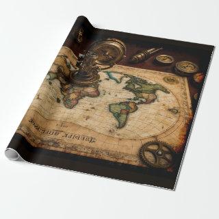 Steampunk Olde Worlde Map