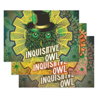 Steampunk Owl  Sheets
