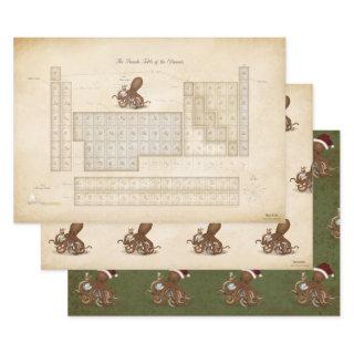 Steampunk Periodic Table Octopus Decoupage Crafts  Sheets