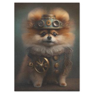 Steampunk Pomeranian Tissue Paper