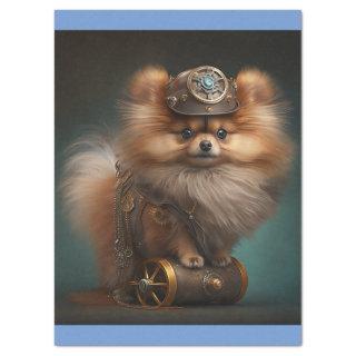 Steampunk Pomeranian Tissue Paper