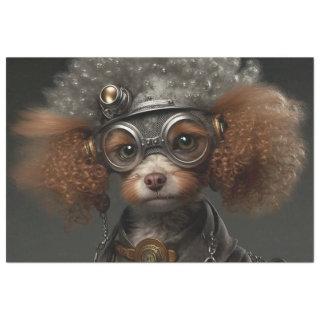 Steampunk Poodle Tissue Paper