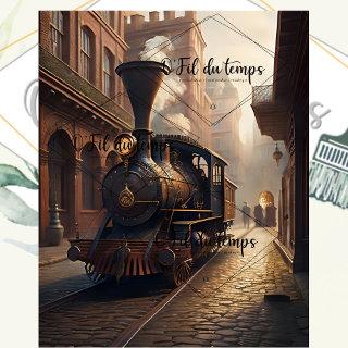 Steampunk Post Apocalyptic Cities Decoupage v5 Tissue Paper