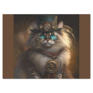 Steampunk Ragdoll Cat Tissue Paper