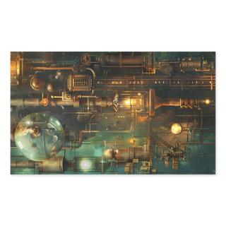 Steampunk Rectangular Sticker