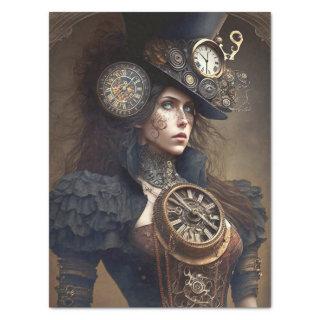 Steampunk time keepers 2 Decoupage Tissue Paper