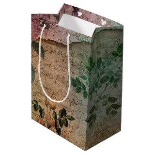Steampunk Torn Rose | Vintage Distressed Ephemera Medium Gift Bag