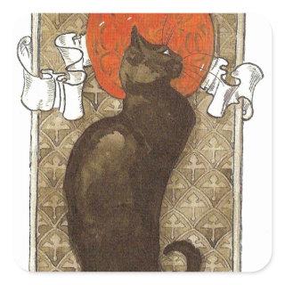 Steinlein's Cat - Art Nouveau Square Sticker