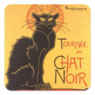 Steinlen: Chat Noir Square Sticker
