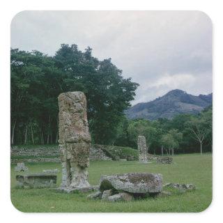 Stele in forecourt of Central Plaza Square Sticker