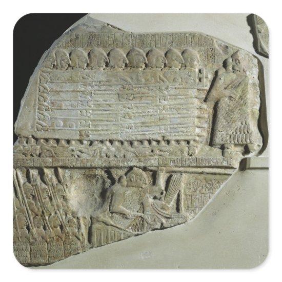 Stele of the Vultures Square Sticker