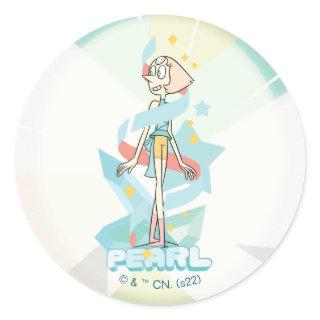 Steven Universe | Pearl Character Graphic Classic Round Sticker