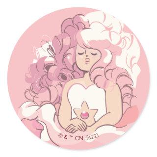 Steven Universe | Rose Quartz Illustration Classic Round Sticker