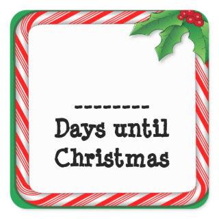Sticker - Count the Days Until Christmas
