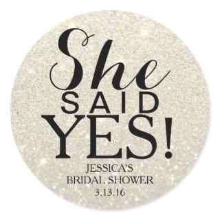 Sticker | Glit Bridal Shower - She Said Yes! WG