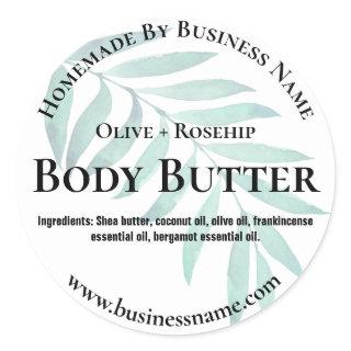 Sticker Label For Homemade Body Butter