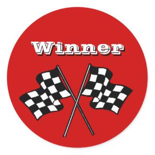 Sticker Race Fans Winner Checkered Flags auto cars