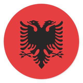 Sticker with Flag of Albania