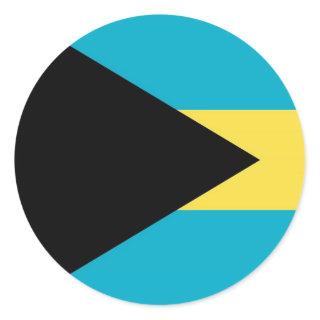 Sticker with Flag of Bahamas