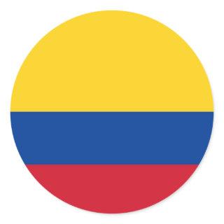 Sticker with Flag of Colombia