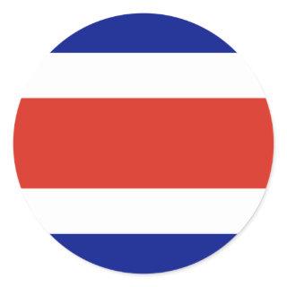 Sticker with Flag of Costa Rica