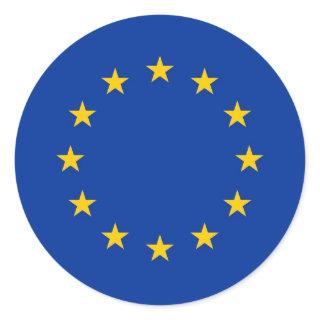 Sticker with Flag of European Union
