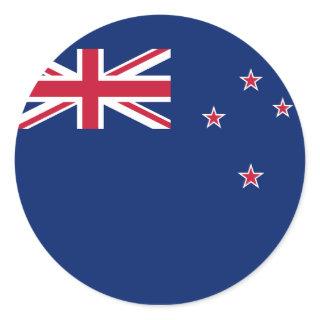 Sticker with Flag of New Zealand