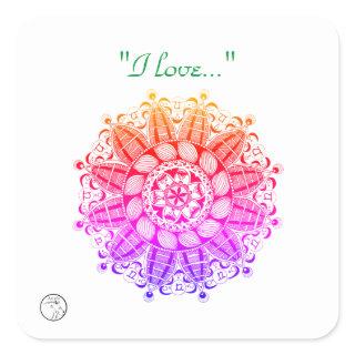 Stickers and Labels with Chakra energy