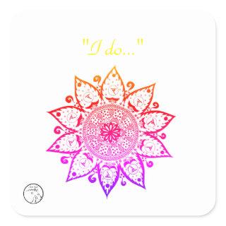 Stickers and Labels with Chakra energy